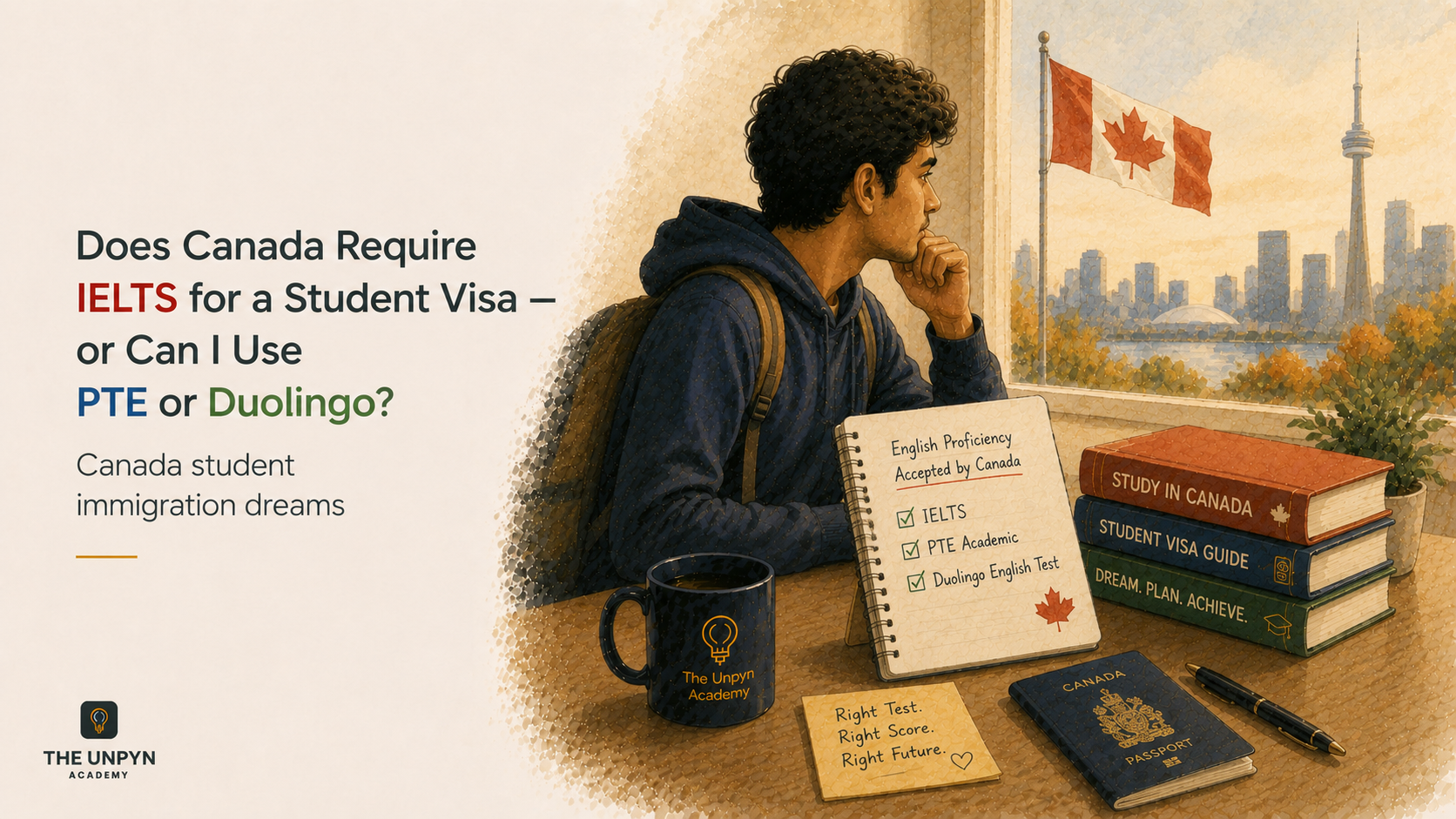 Does Canada Require IELTS for a Student Visa — or Can I Use PTE or Duolingo?