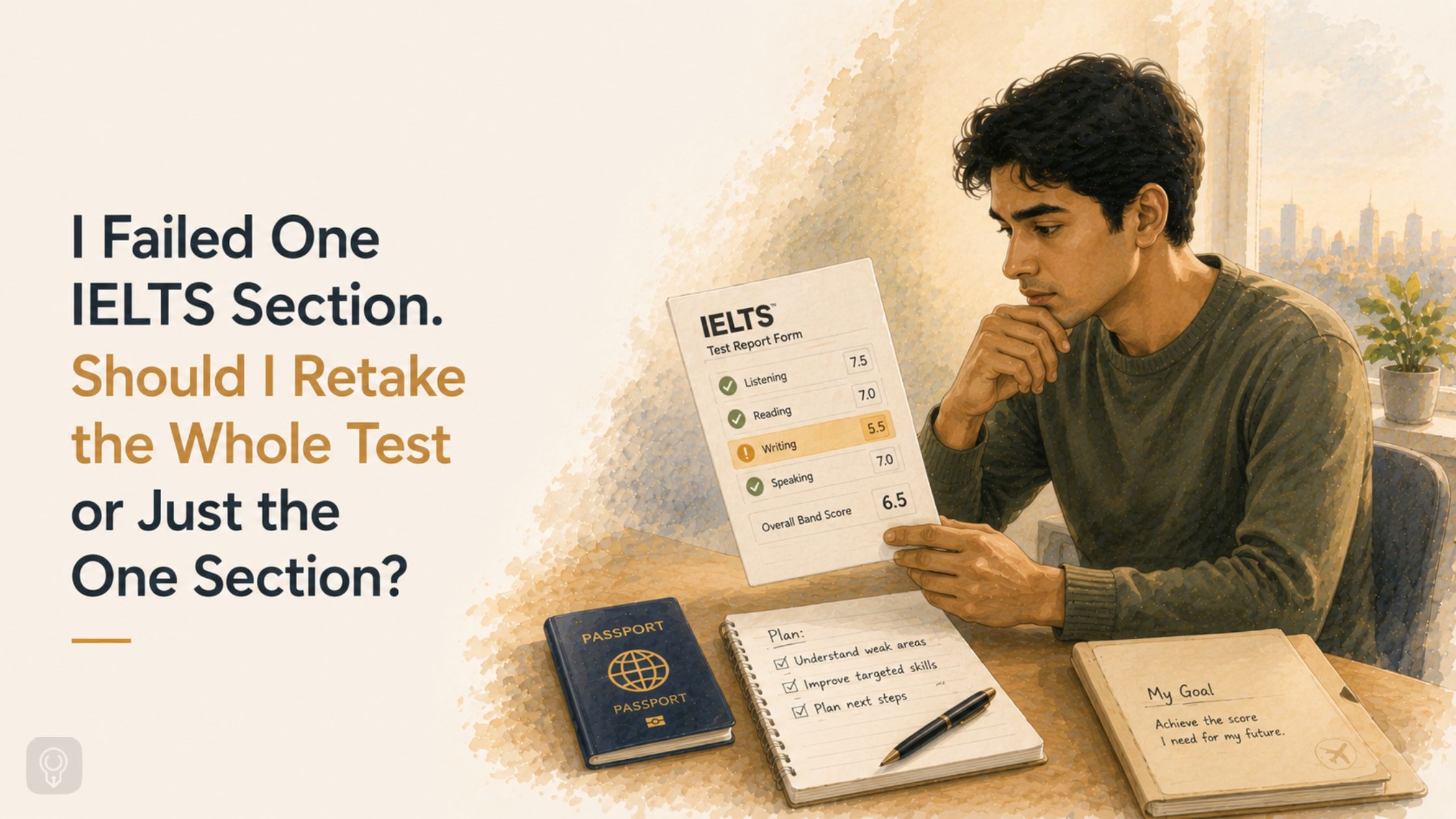 I Failed One IELTS Section. Should I Retake the Whole Test or Just the One Section?