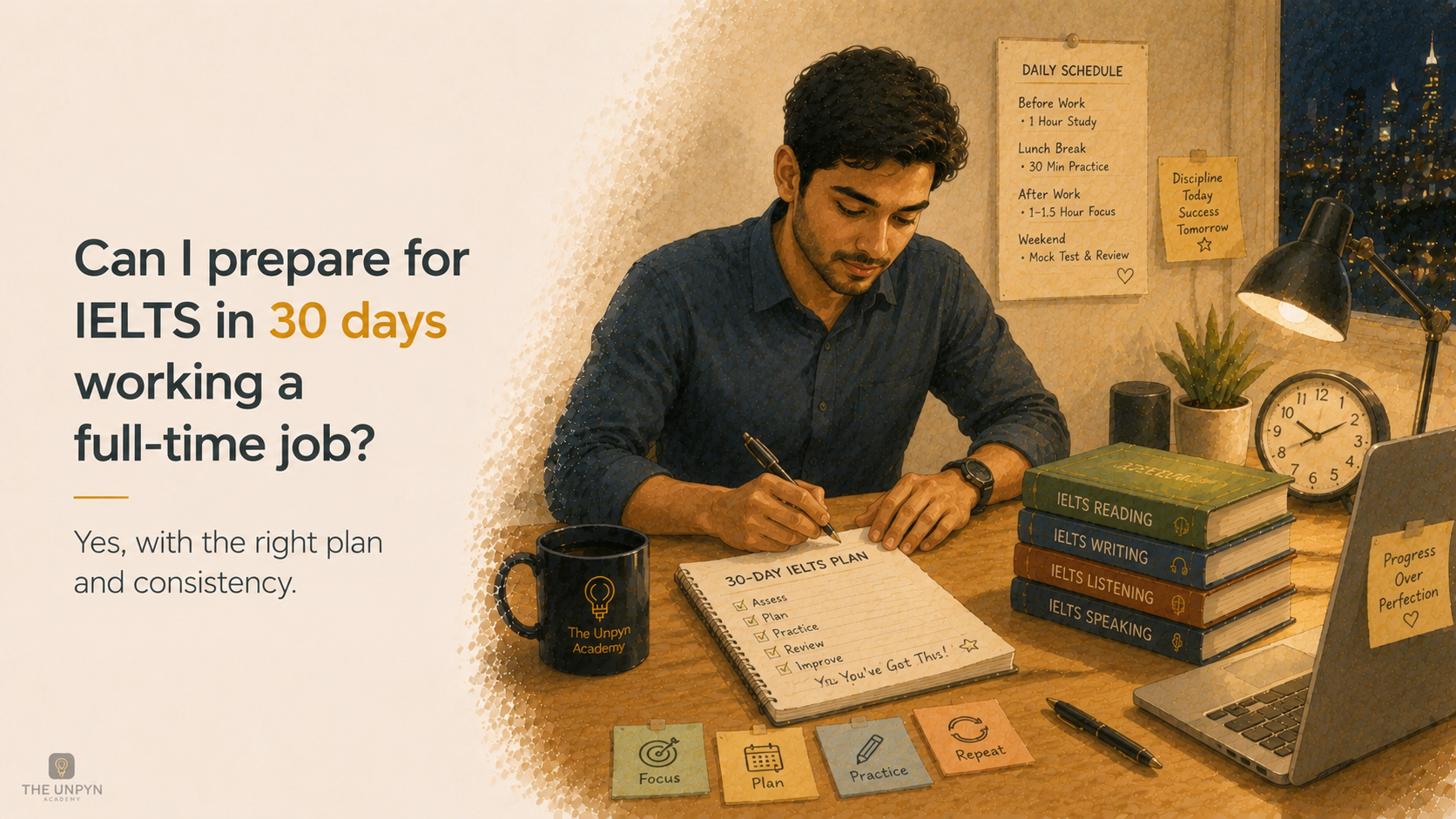 Can I Prepare for IELTS in 30 Days Working a Full-Time Job?