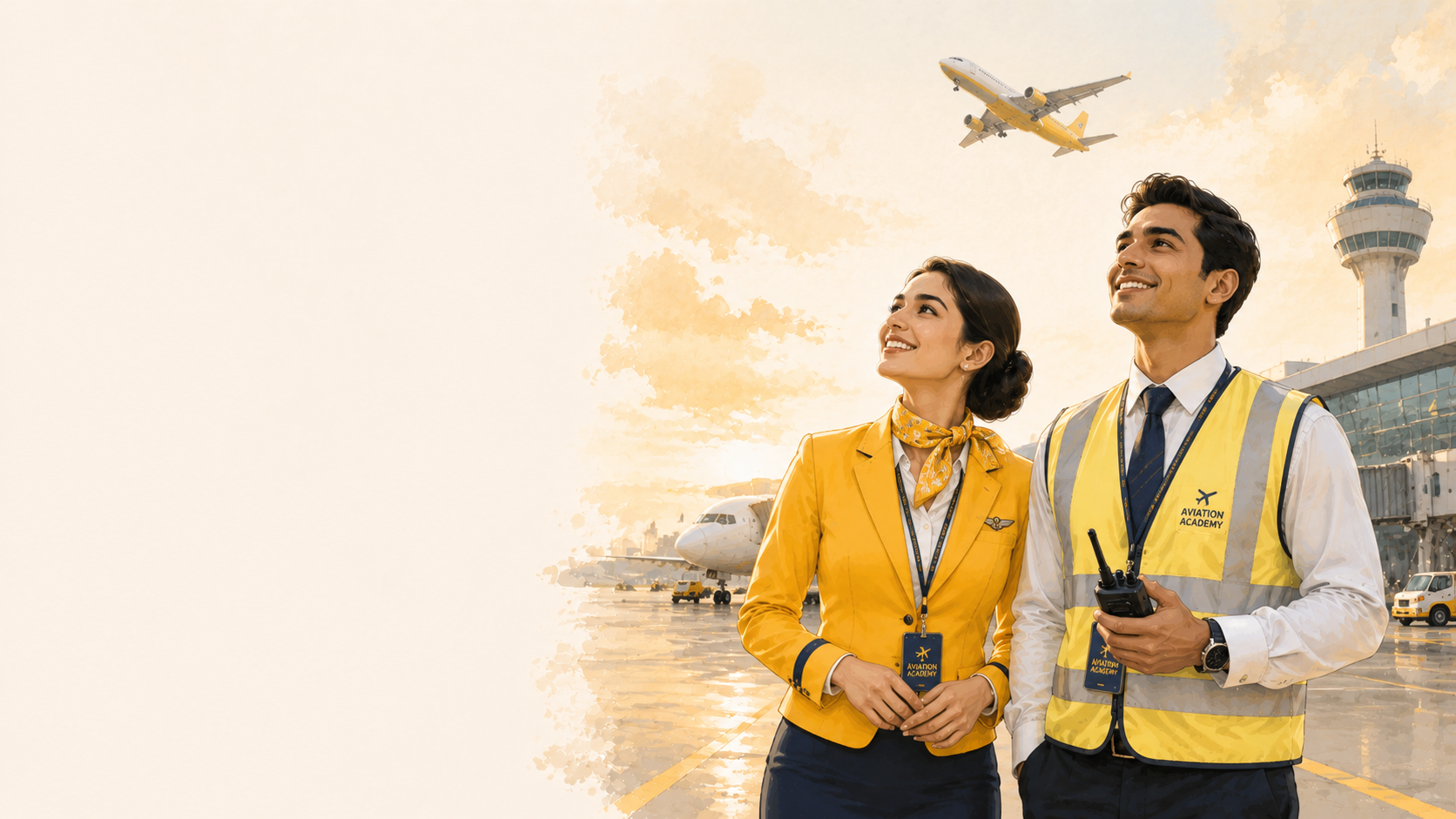 Aviation academy English communication training — cabin crew and ground staff