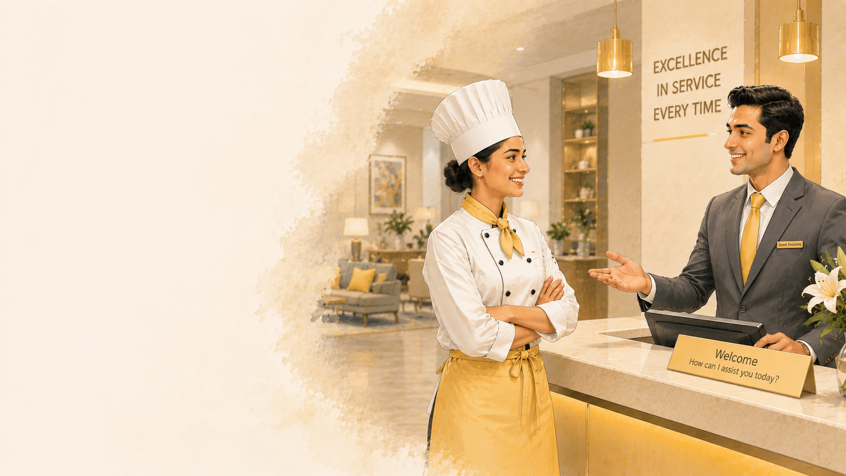 Hospitality and culinary English communication training — hotel and restaurant staff
